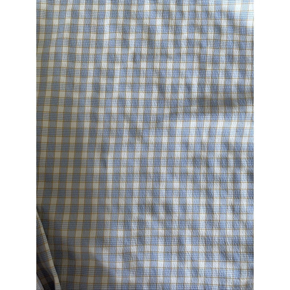 J. M. Haggar Mens Dress Shirt 16 1/2-34/33 Slim Fit Performance Gingham Check - Picture 6 of 12